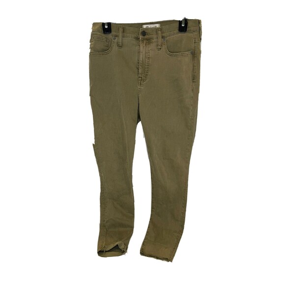 Madewell 9" High-Rise Skinny Jeans Raw-Hem Garment Dyed Edition Size 28 G7196 - Picture 4 of 10